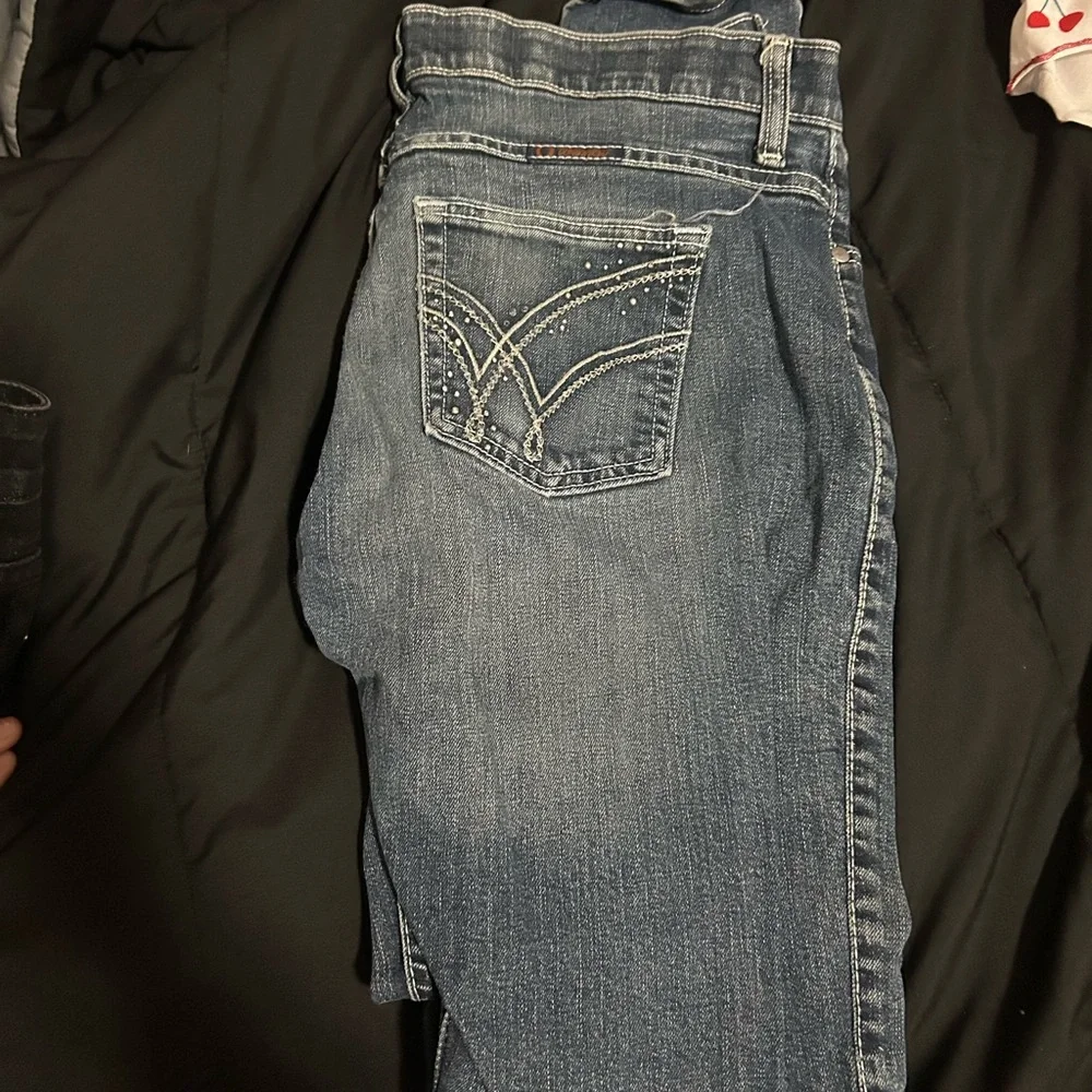 Wrangler Blue Denim Jeans - Picture 2 of 3